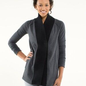 Lululemon Bliss Break Wrap Heathered Black Sz. 6 *EUC* MSRP: $129+tax